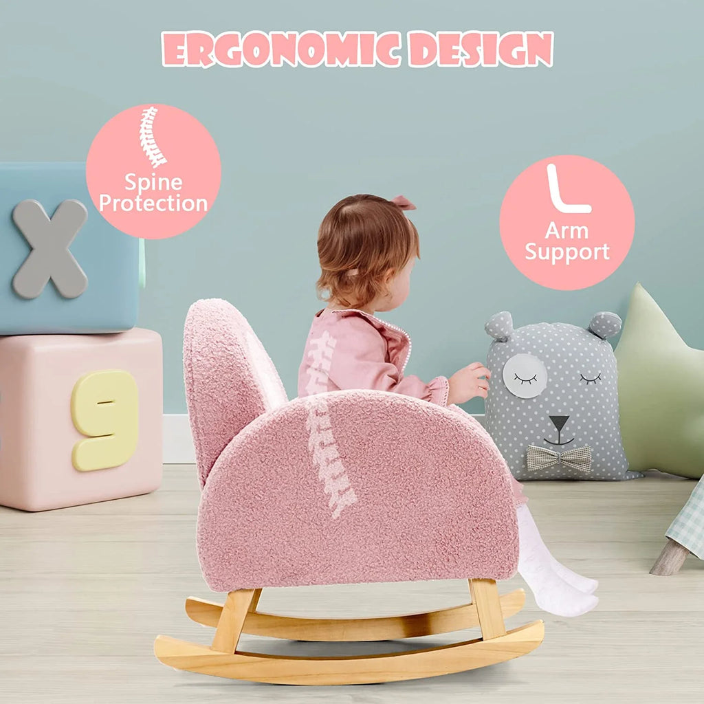 Pink Plush Kids Sofa R5222
