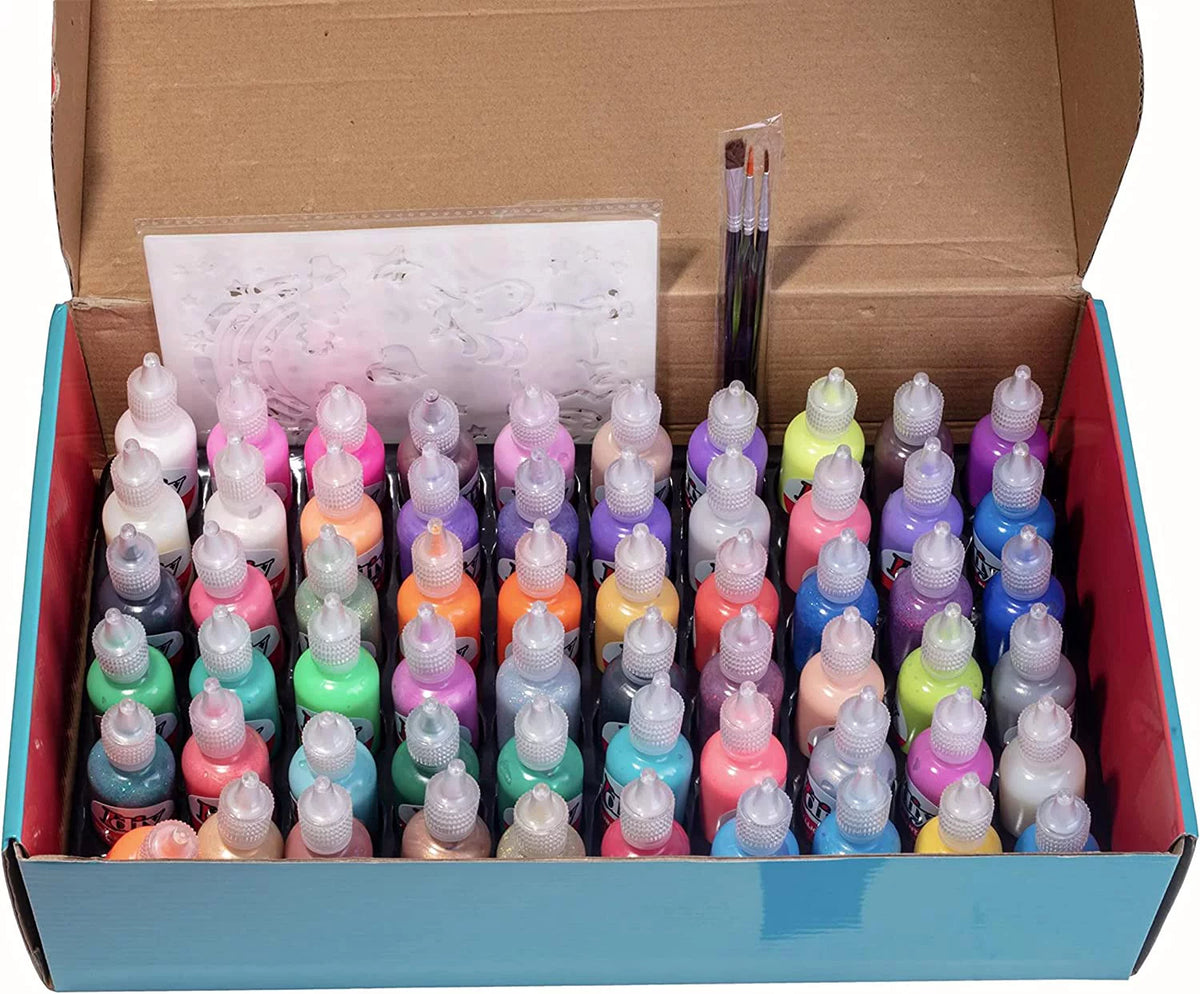 Set of 60 Colors Fabric Paints Z813392