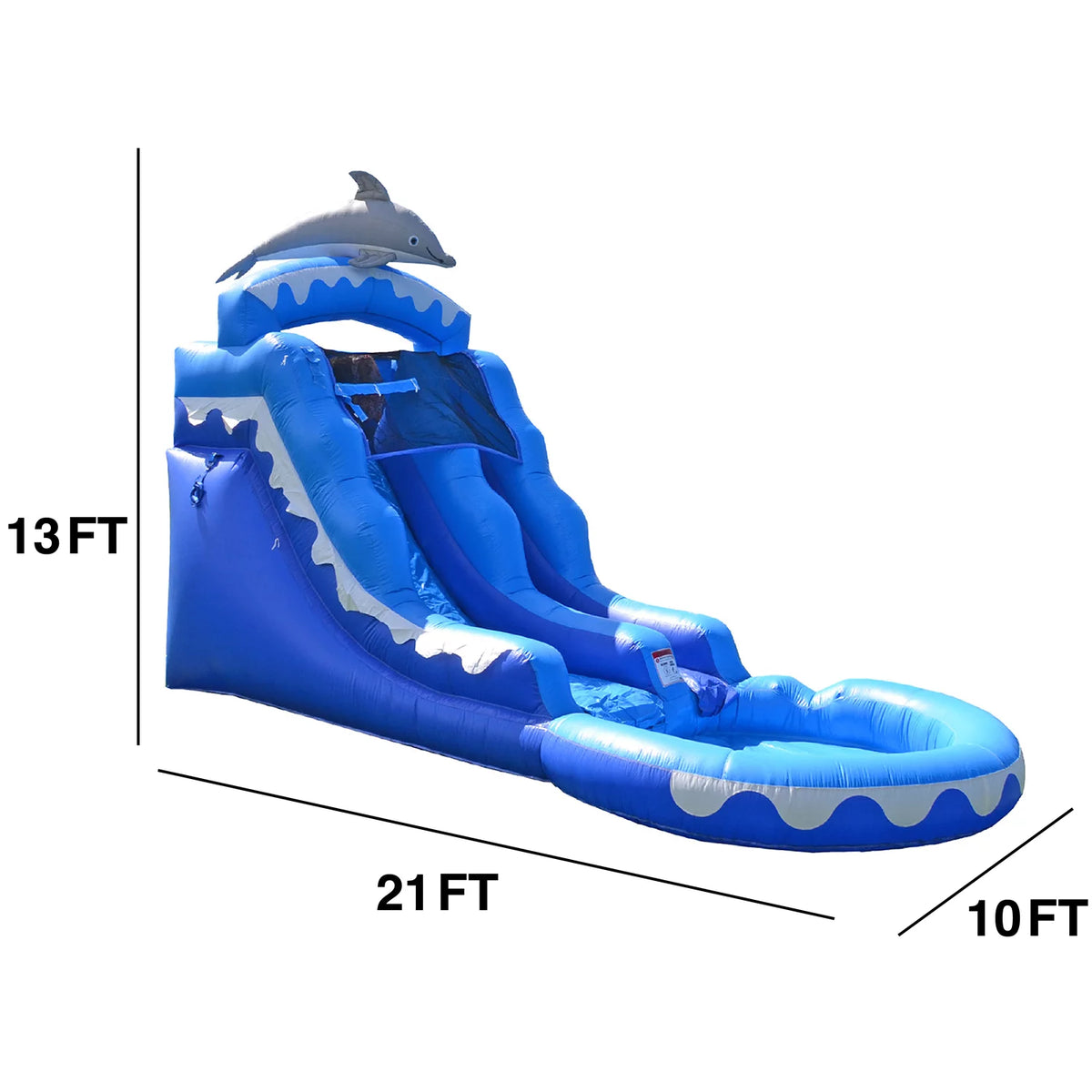 Dolphin Commercial Grade Water Slide with Pool Z800