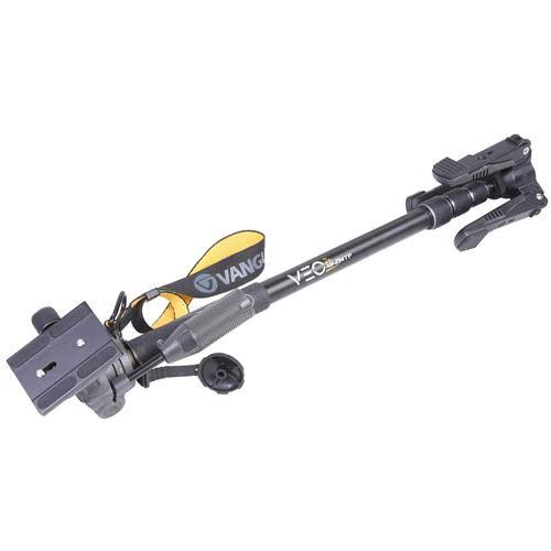 Aluminum Monopod with 2-Way Pan Head, 8.8 lbs Capacity, 64 inch Height, Black/Gray O8018
