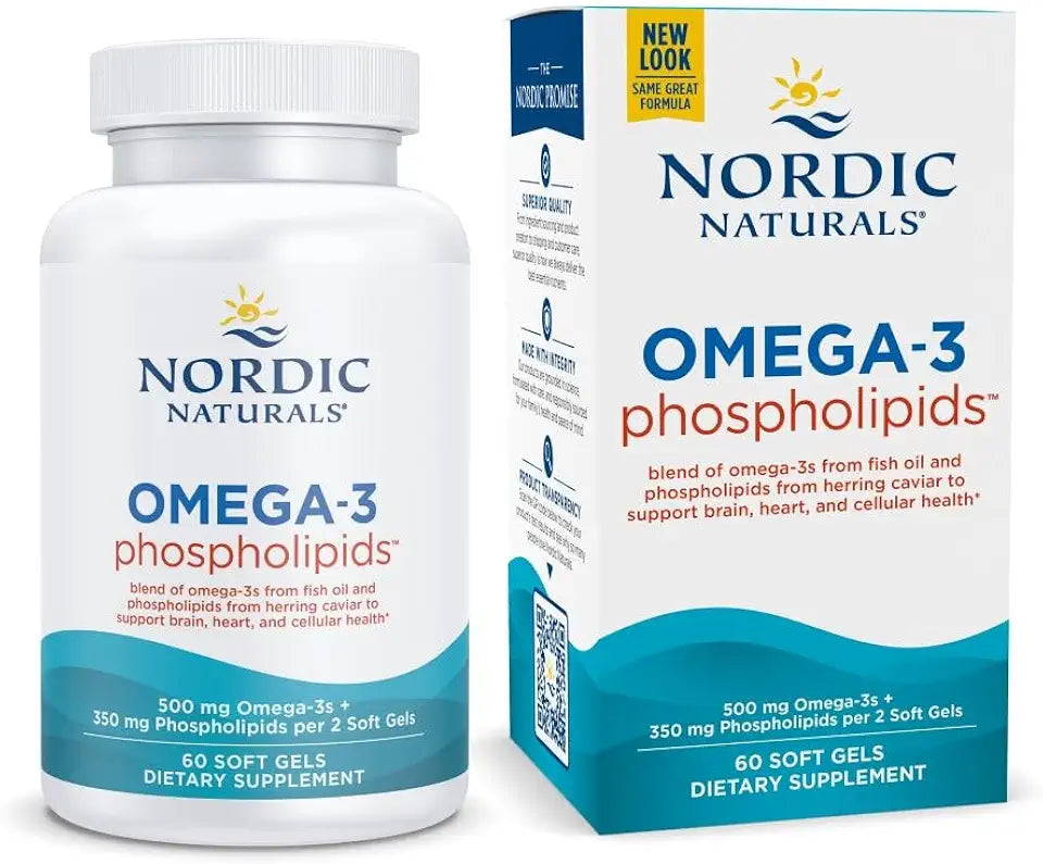 Unflavored 60 Soft Gels 500 mg Omega-3 350 mg Phospholipids G1373