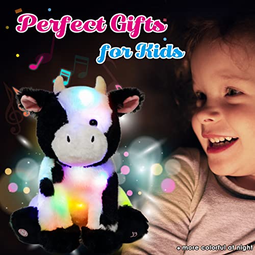 Light-up Singing White Plush Reindeer B1201
