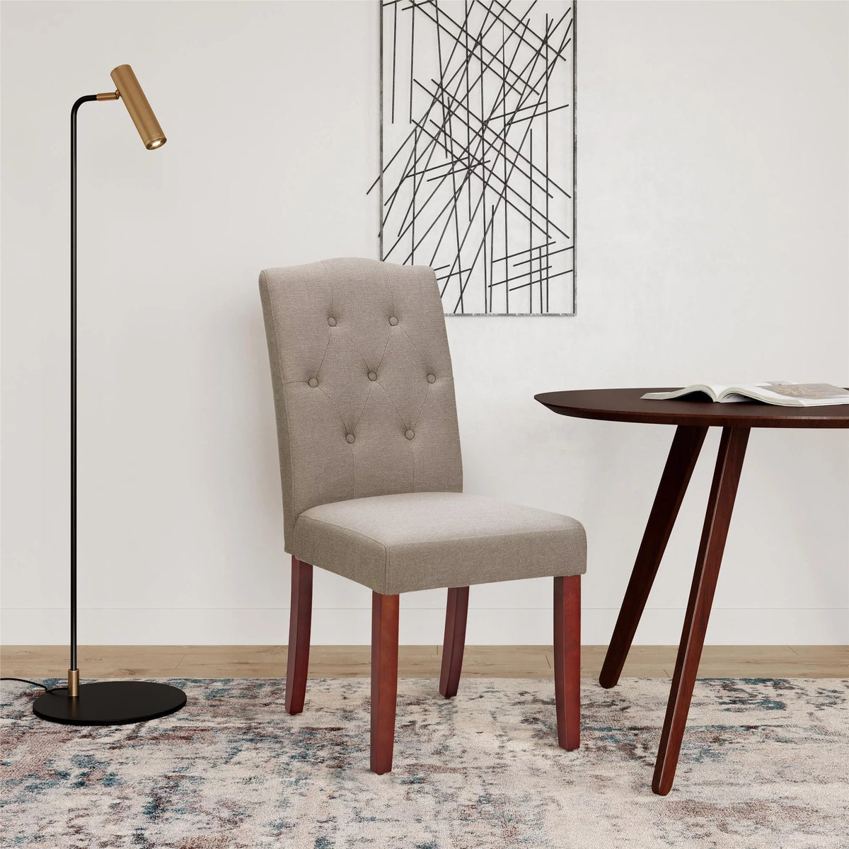 7-Piece Dining Set with Upholstered Chairs R46233