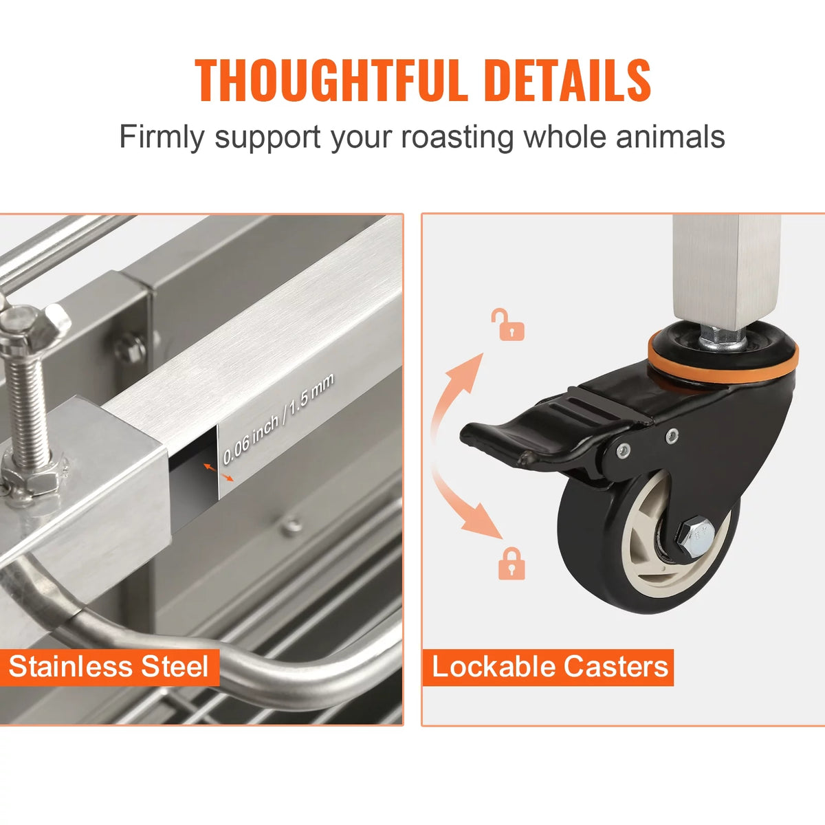 50W 90lbs Rotisserie Roaster Y2467