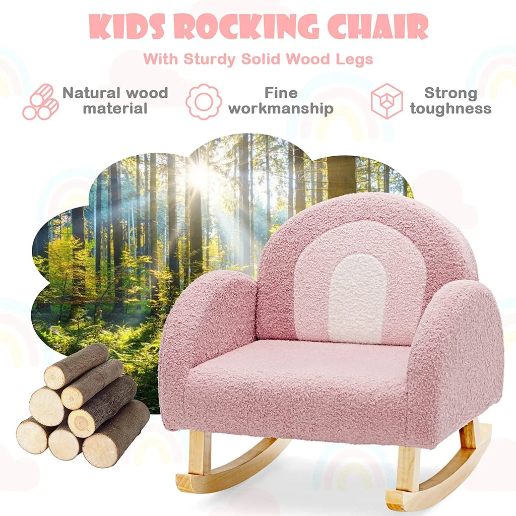 Pink Plush Kids Sofa R5222