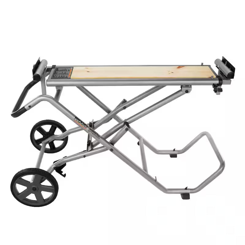 Foldable Mobile Miter Saw Stand with Mounting Braces G67777