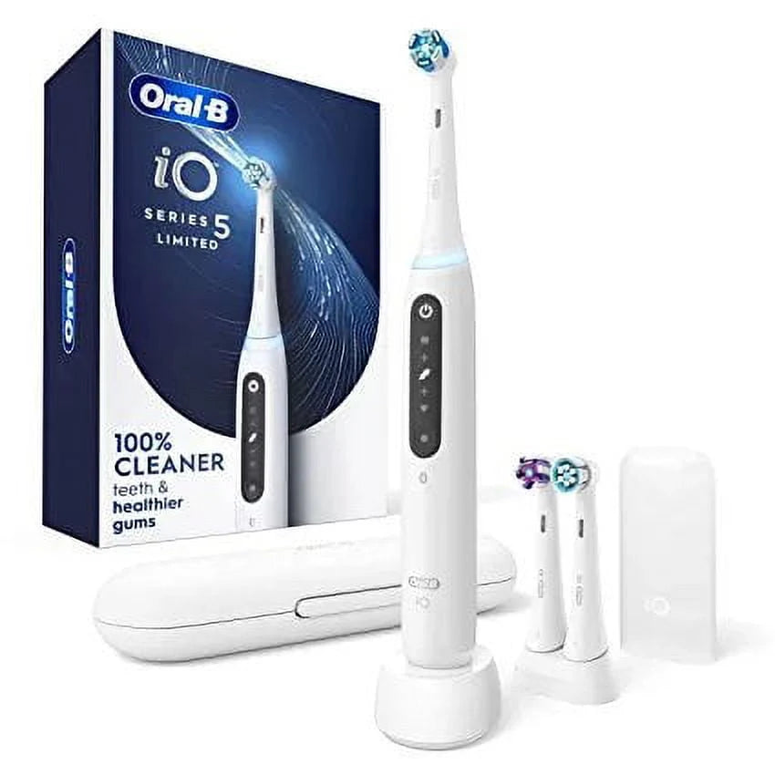 White Rechargeable Electric Toothbrush with 3 Brush Head U98241