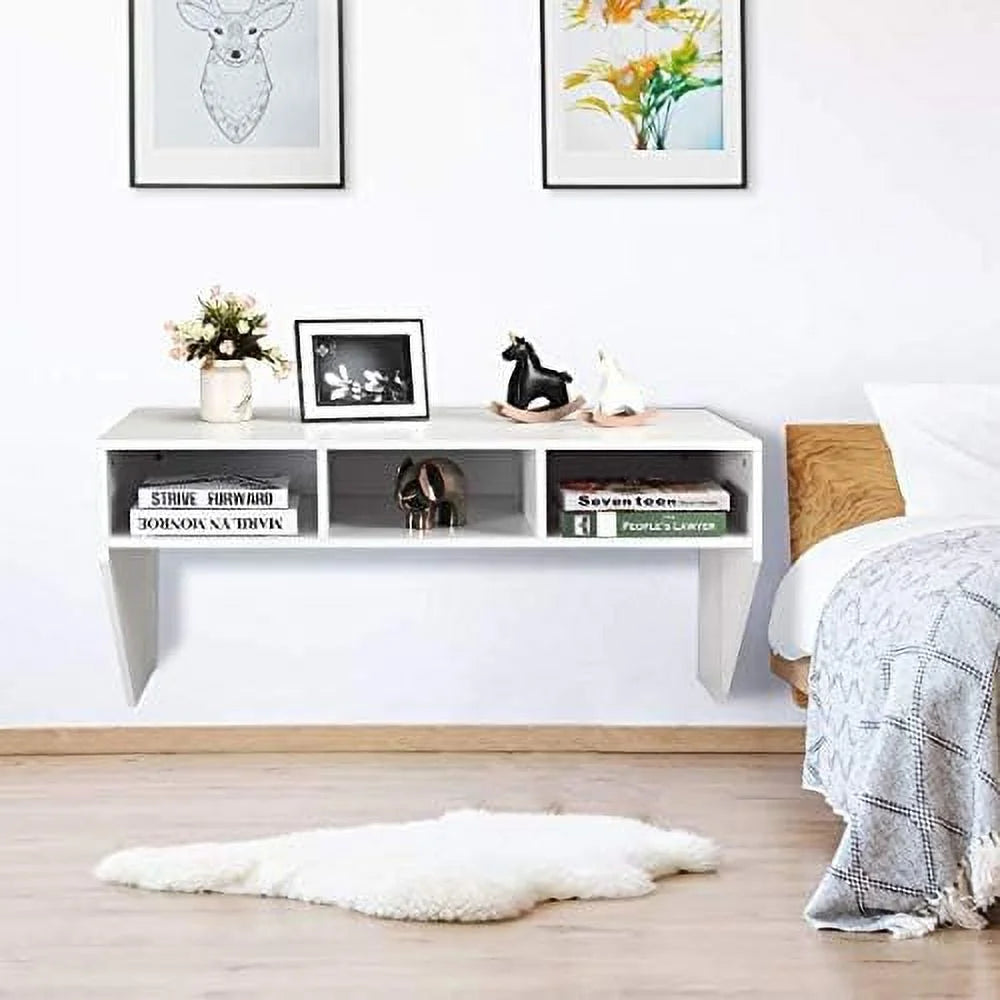 Wall Mounted Desk with 3 Shelves O41630