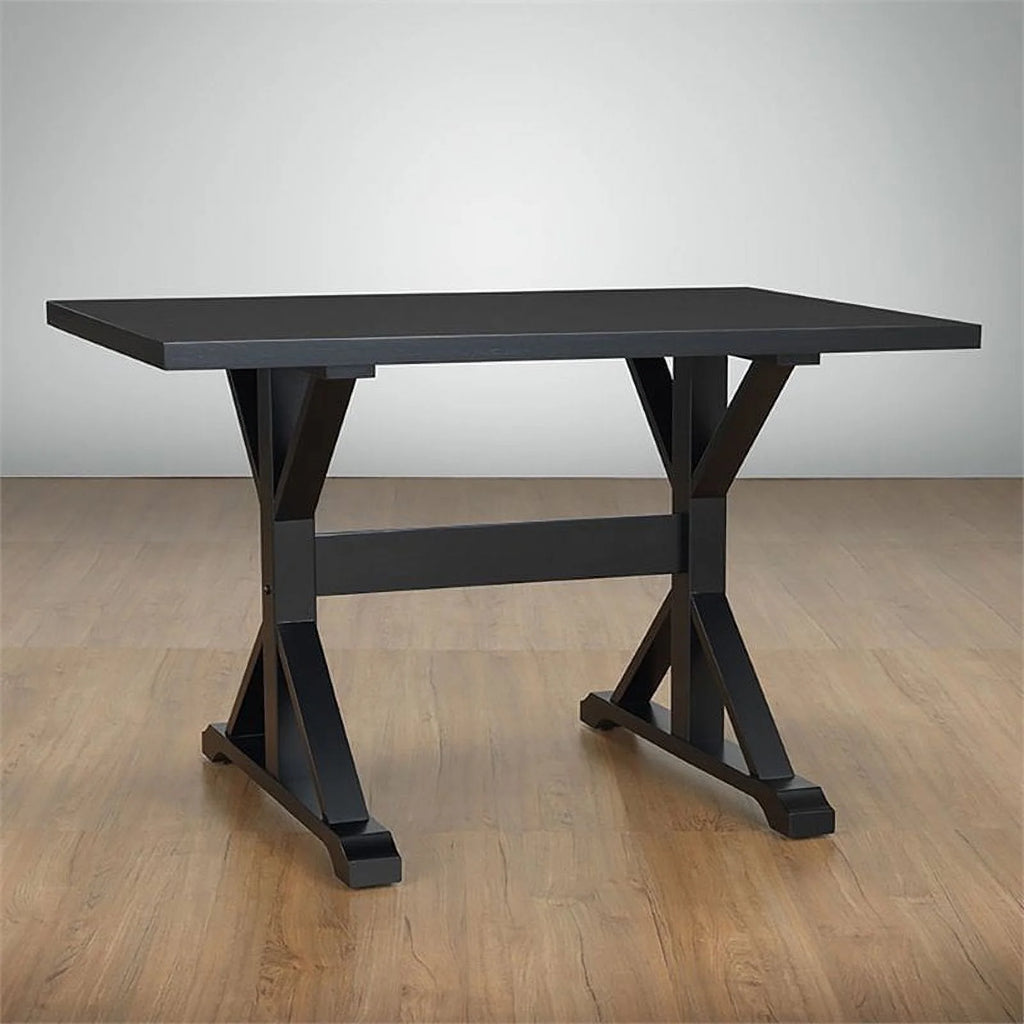 30 x 48 Trestle Table Antique Black Z81013