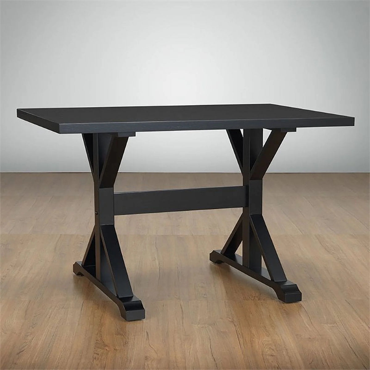 30 x 48 Trestle Table Antique Black Z81013