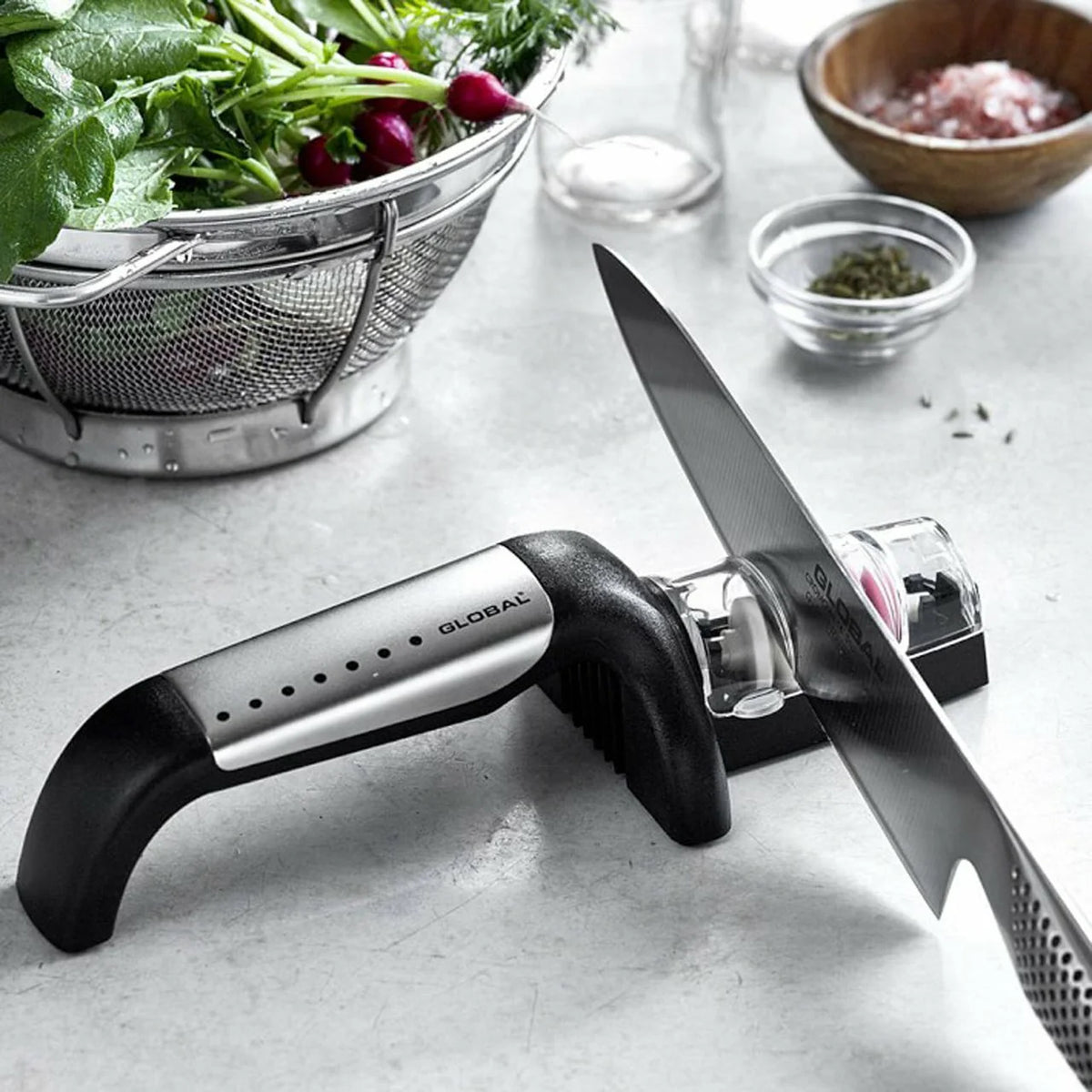 Kitchen Knife Water Sharpener Stainless Ceramic D437