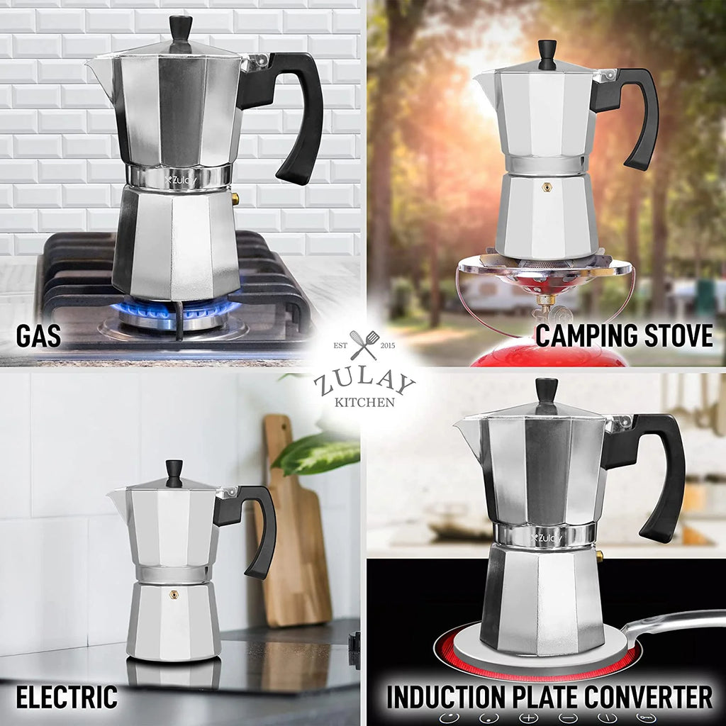 8 Espresso Cup Stovetop Moka Pot H39747