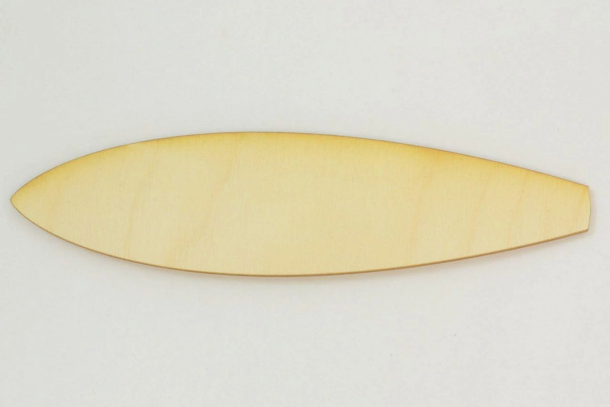 Large Unpainted Wood Surfboard Cutouts R5438