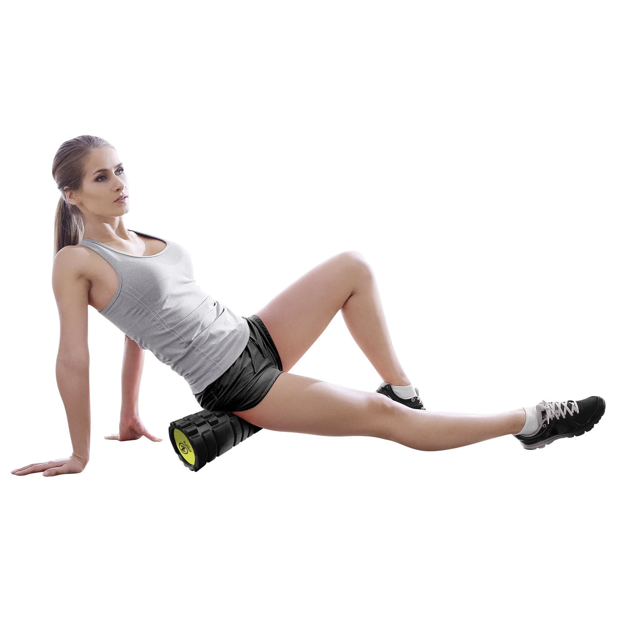18 in. x 5.5 in. Black Hollow Core Foam Roller I344