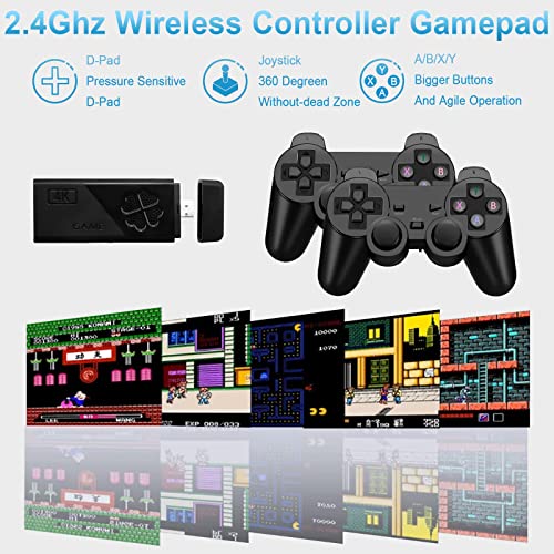 Wireless Retro Game Console Stick with 2 Pack 2.4G Wireless Controllers Q36170