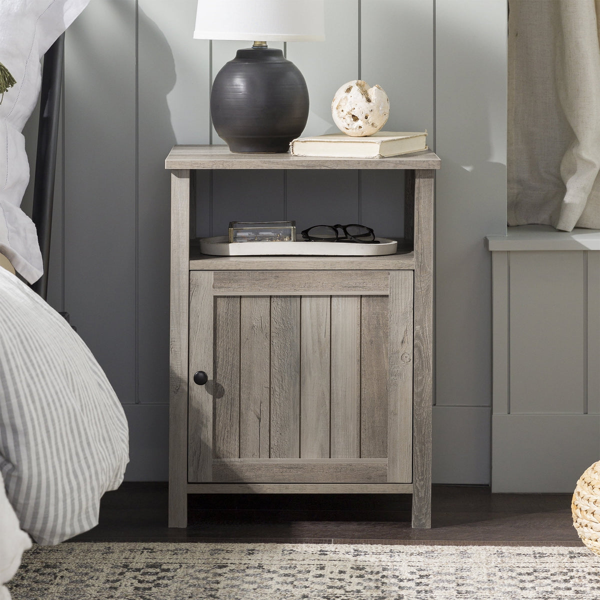Modern Open Shelf End Table J7987