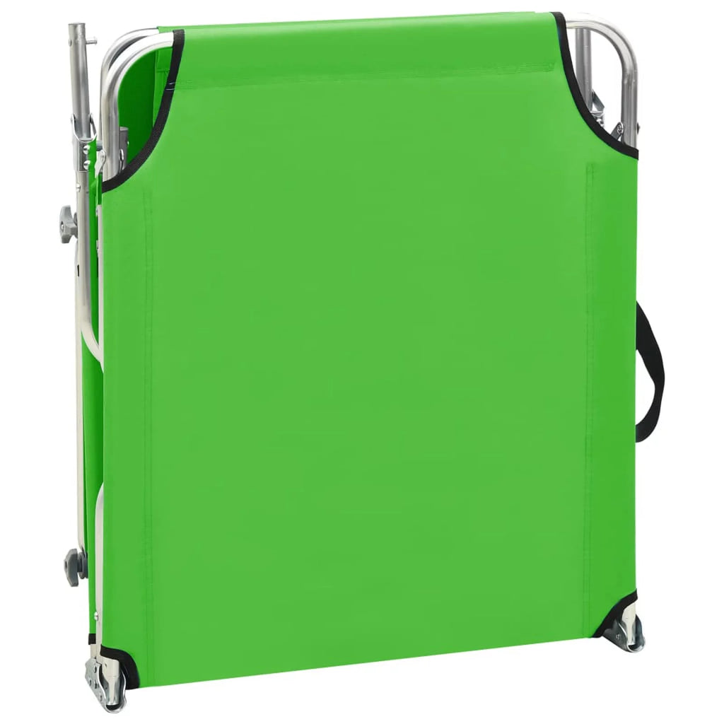 Green Foldable Outdoor Lounge Chaise Chair K8652