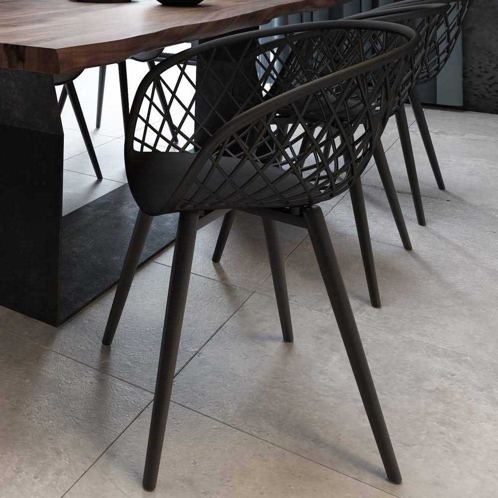 Black Chair Set of 2 N4072