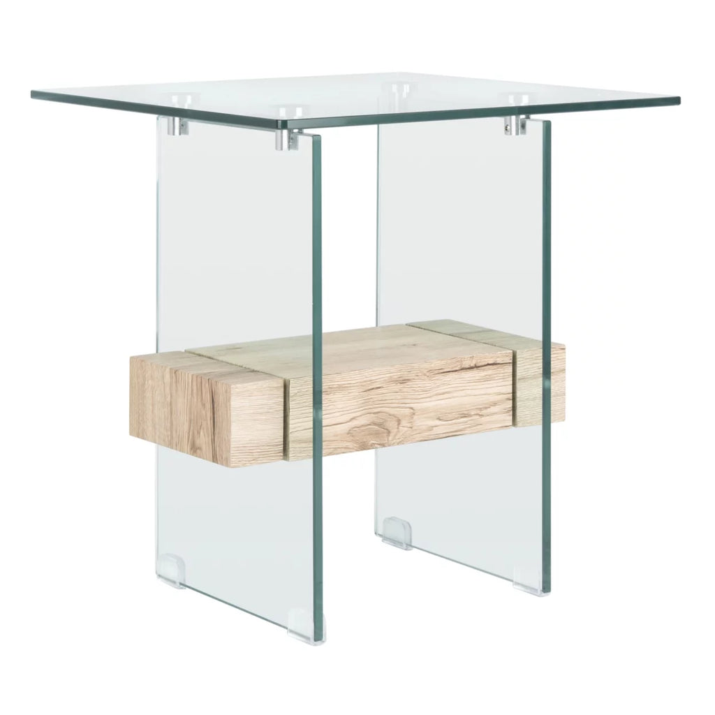 Glass 2-Tier Accent Table K4192
