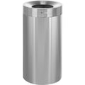 27 Gallon Stainless Steel Open Top Trash Can D56437
