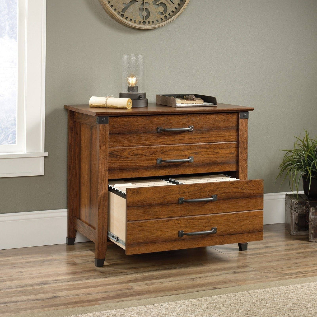 Washington Cherry Lateral File Cabinet E75679