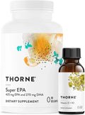 Super EPA 90 Gelcaps & Vitamin D + K2 1 Oz Bundle Y71857