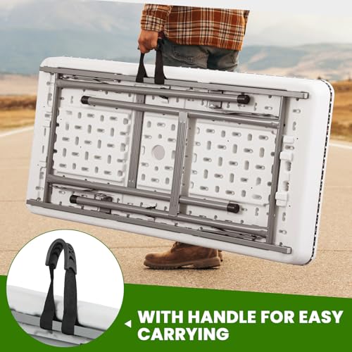 4 ft LED Folding Cooler Table with Skirt V284