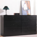 Black 6 Drawer Dresser K8860
