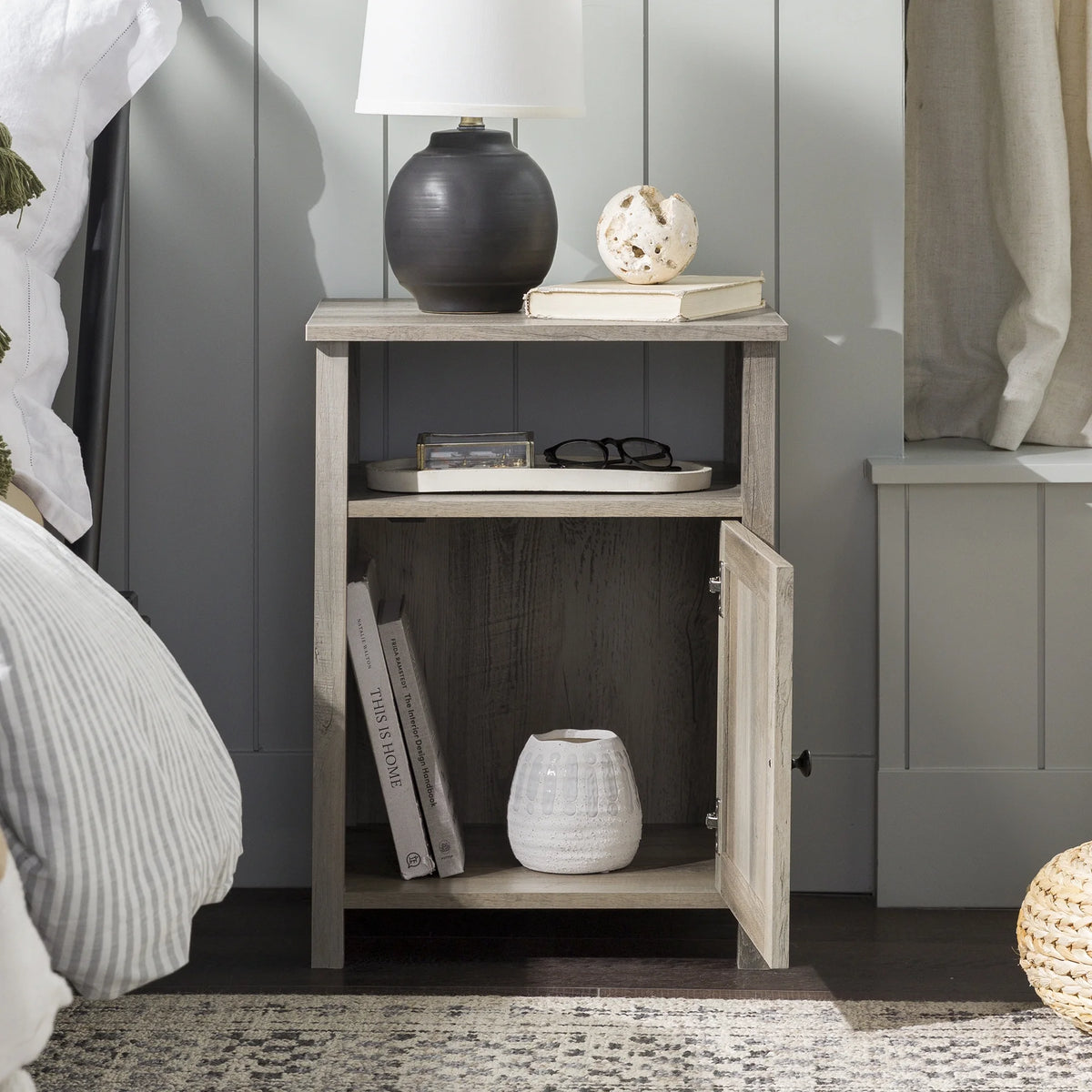 Modern Open Shelf End Table J7987