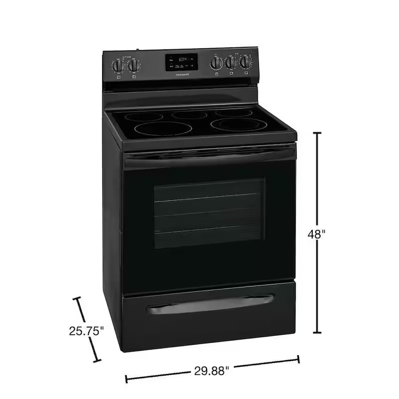 Electric Range with Manual Clean in Black R587