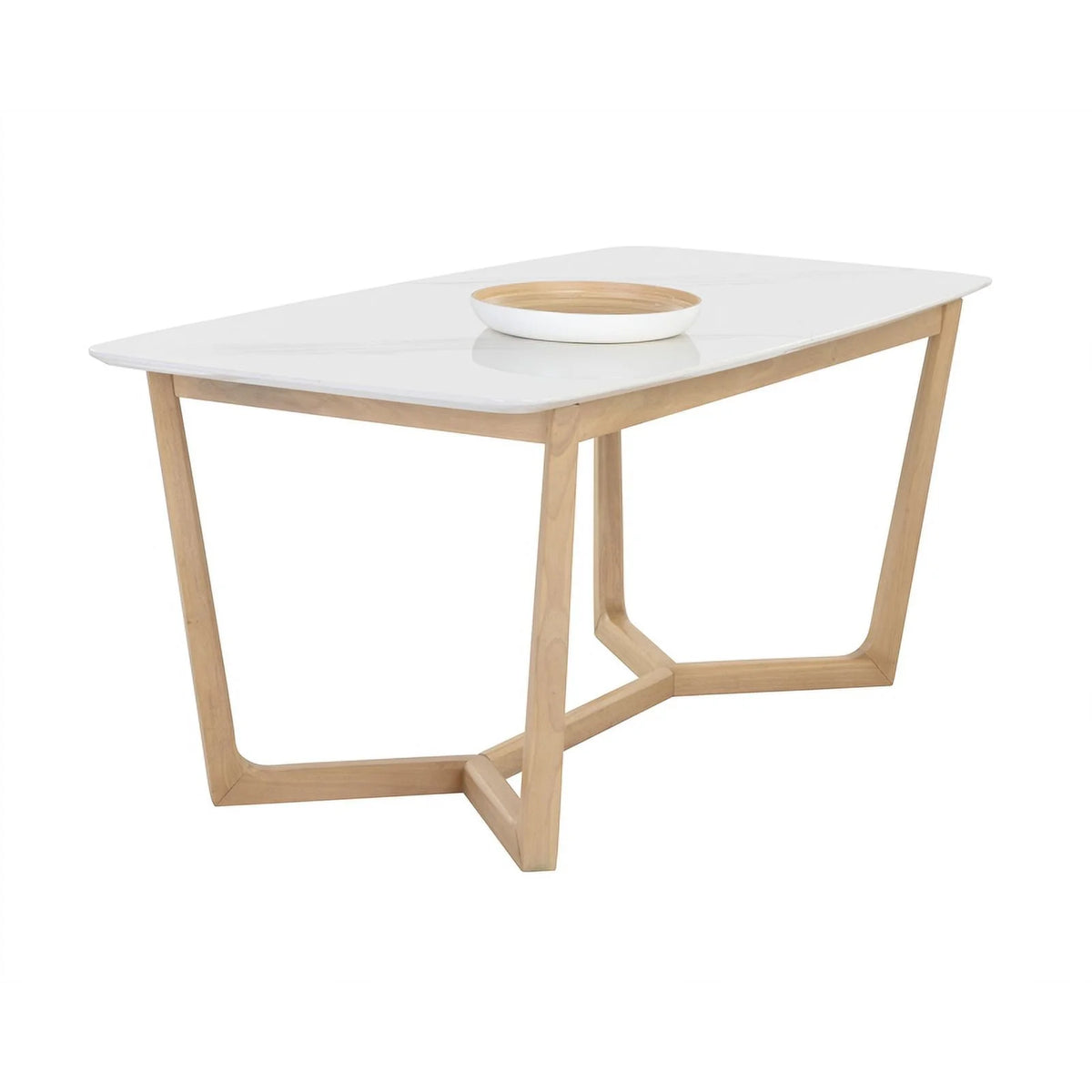 70.5" Wood & Faux Marble Dining Table K82940