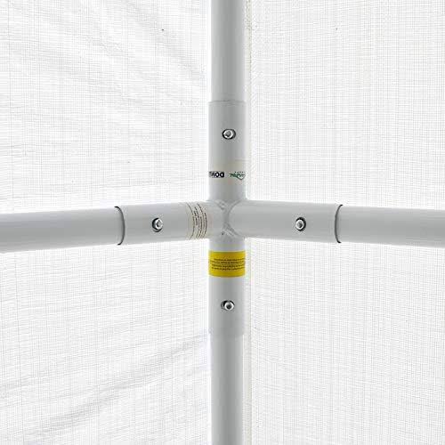 White Steel Carport V967121