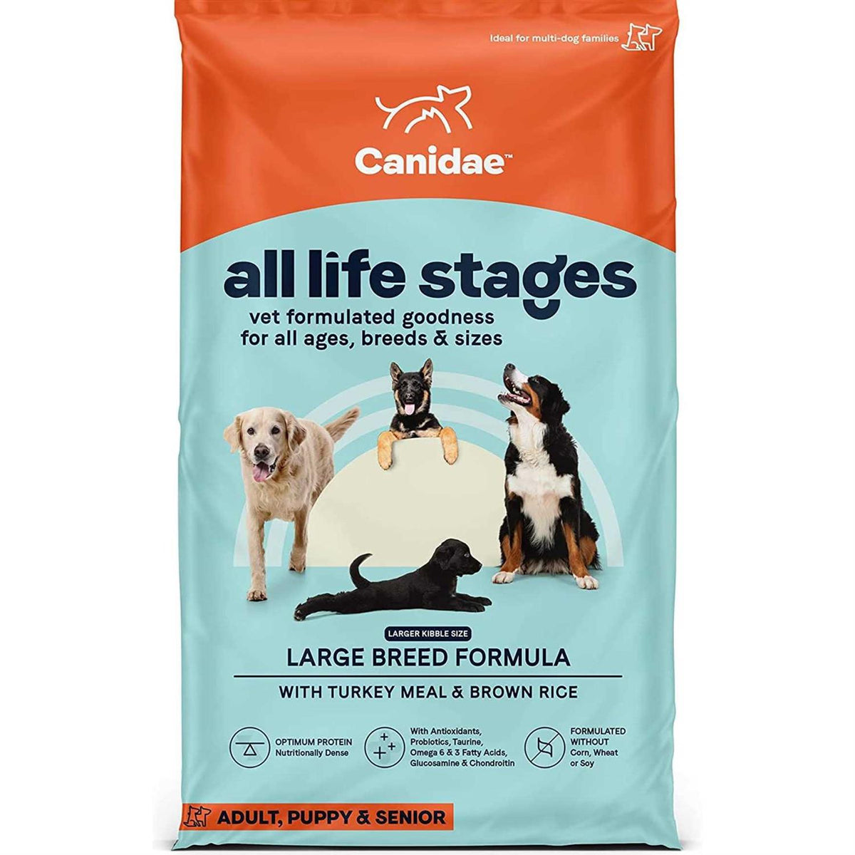 Large Breed Dog Dry Food Turkey Meal Brown Rice L2901
