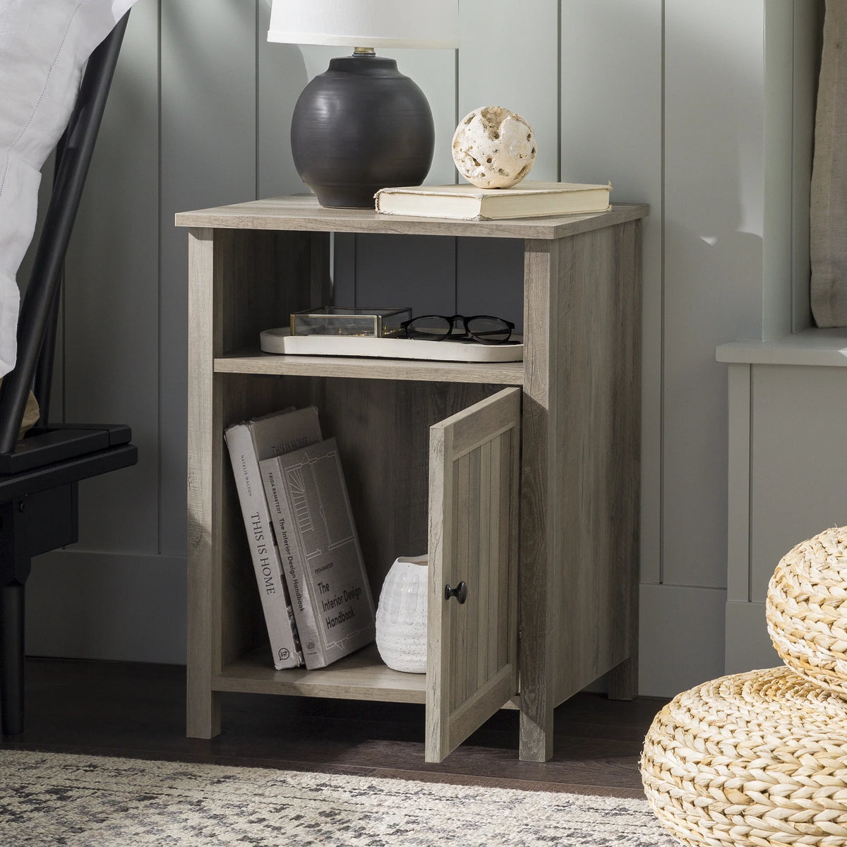 Modern Open Shelf End Table J7987
