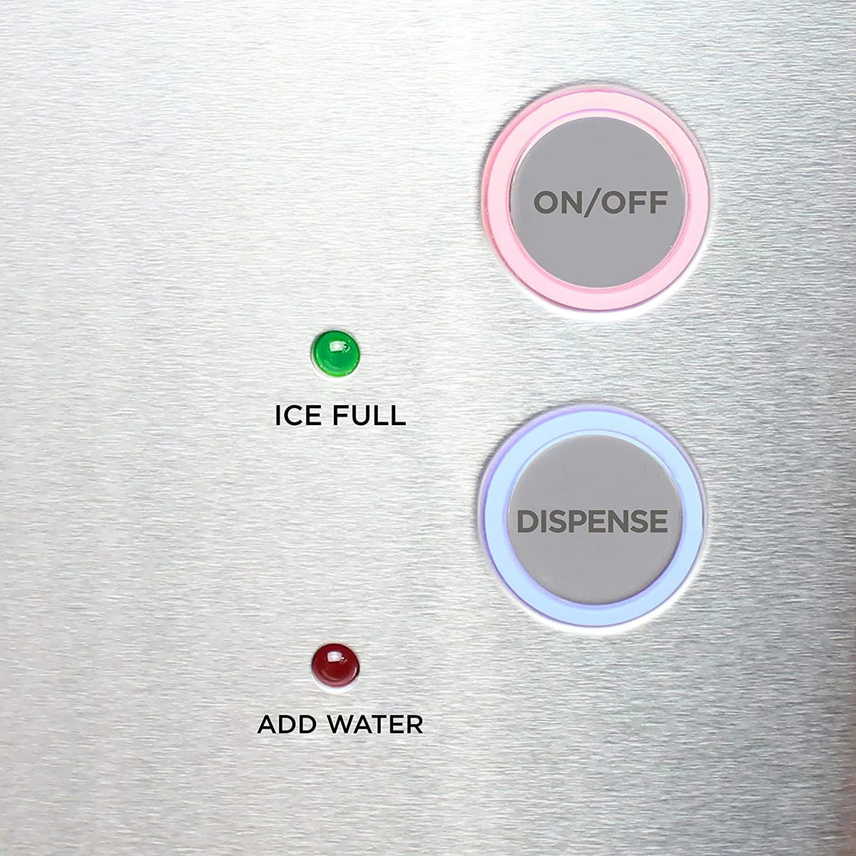 Countertop Nugget Ice Maker and Dispenser, 33 lbs, Stainless Steel R1164