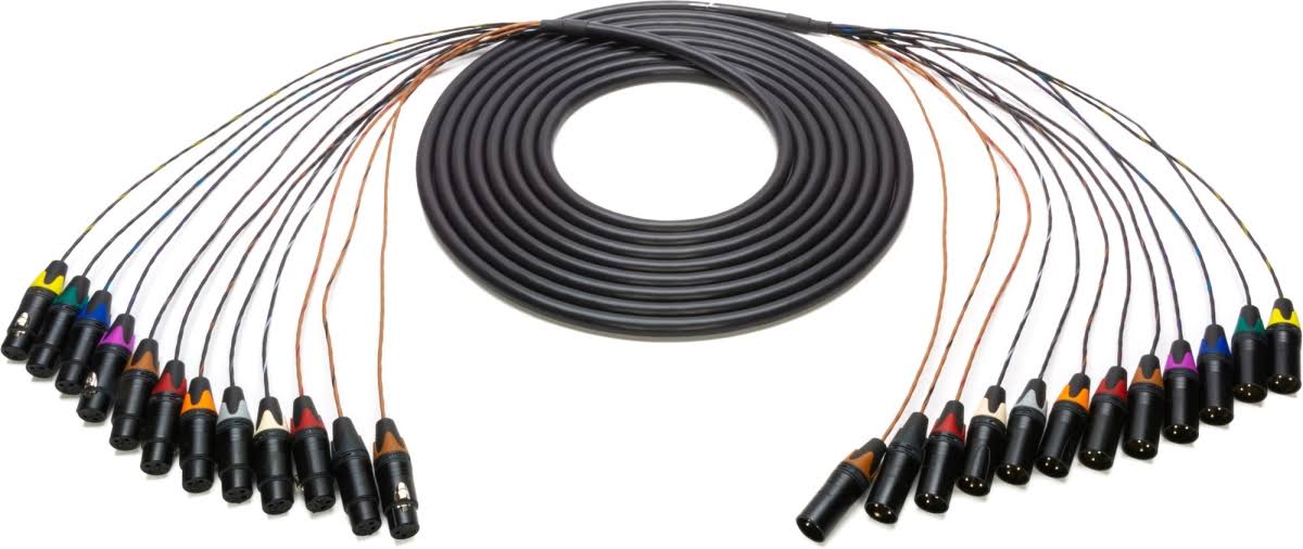 12-Channel XLR Male to XLR Female Cable 6 ft S39667