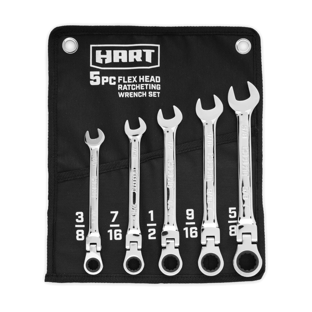 5 Piece Flex Head Ratcheting Wrench Set SAE S81760