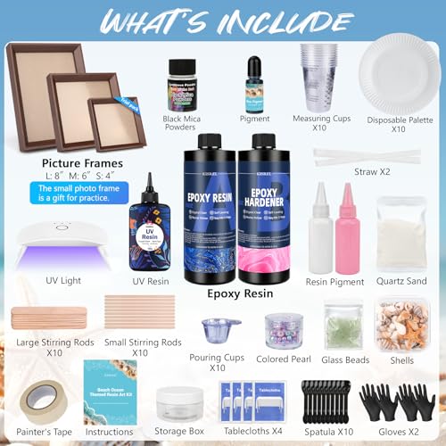 Clear Epoxy Resin Kit with Frames V896