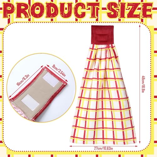 6 Pcs Check Striped Microfiber Towels M308