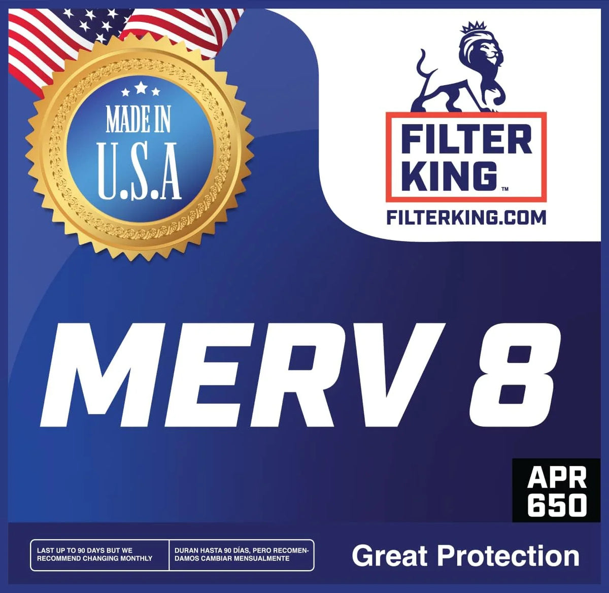 22x66.5x1 MERV 8 Pleated HVAC Air Filter 4-Pack H5653