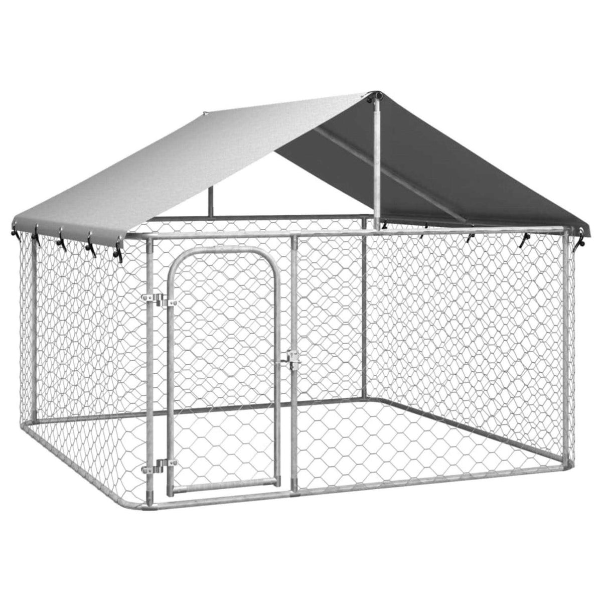 Outdoor Dog Kennel with Roof O655274