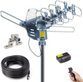 Outdoor Digital Amplified HDTV Antenna, 150 Mile 360 Degree Rotation X4241