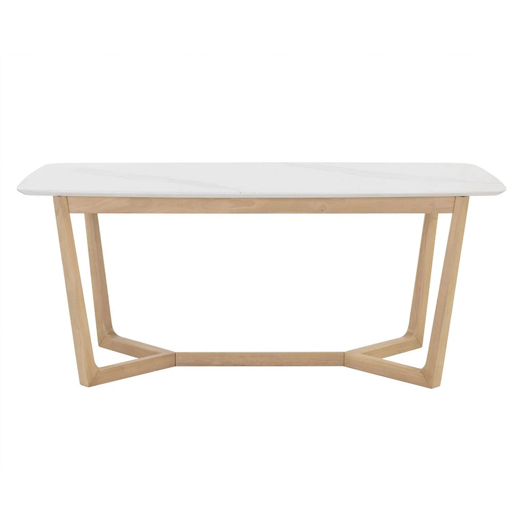 70.5" Wood & Faux Marble Dining Table K82940