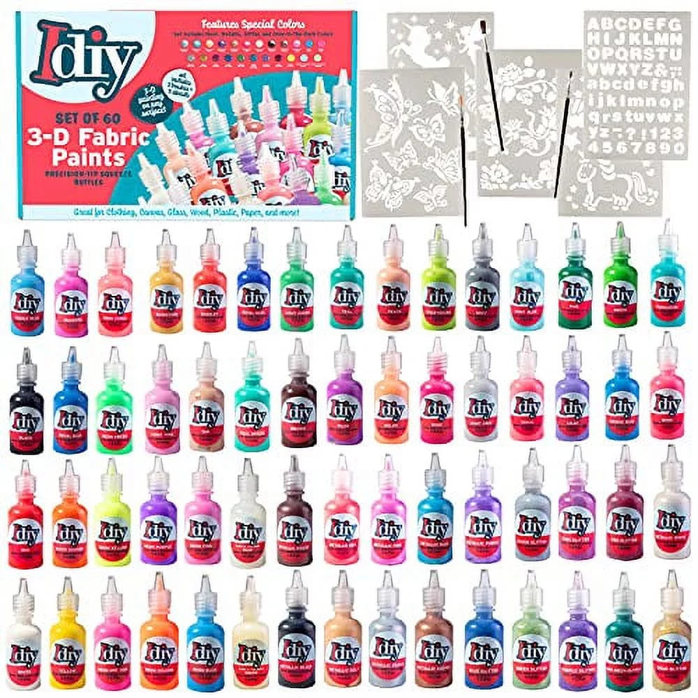 Set of 60 Colors Fabric Paints Z813392
