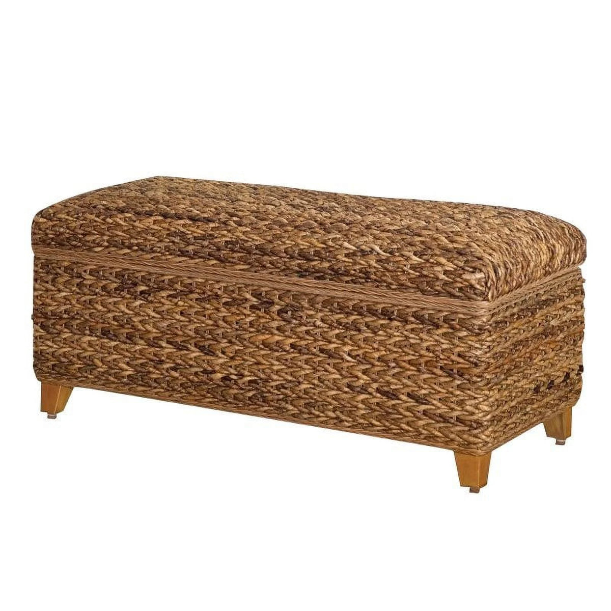 2 Piece Bedroom Set with Hand Woven Bed and Bench H71055