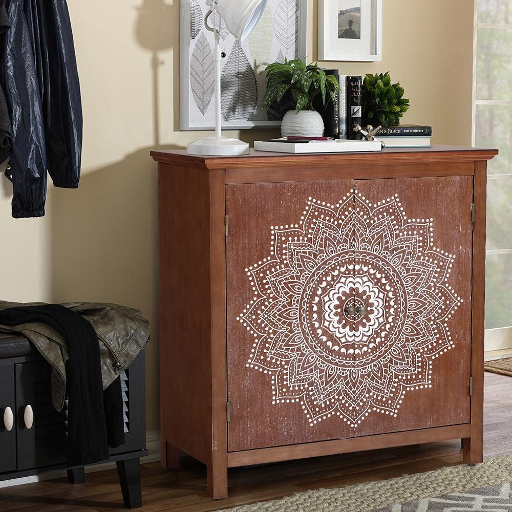 White Storage Cabinet with 2 Doors G319762