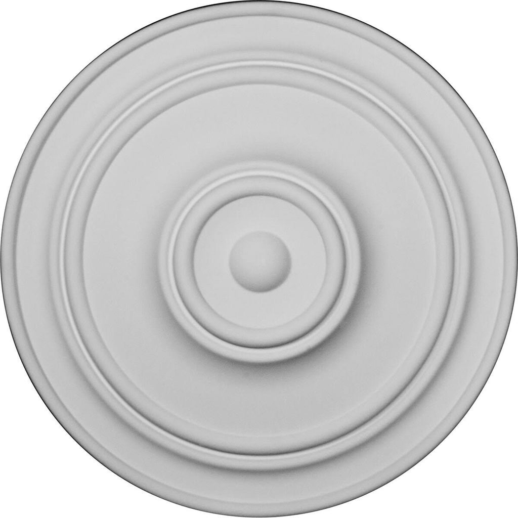 21 7/8 inch x 2 3/8 inch Hand-Painted Jet Black Ceiling Medallion J629