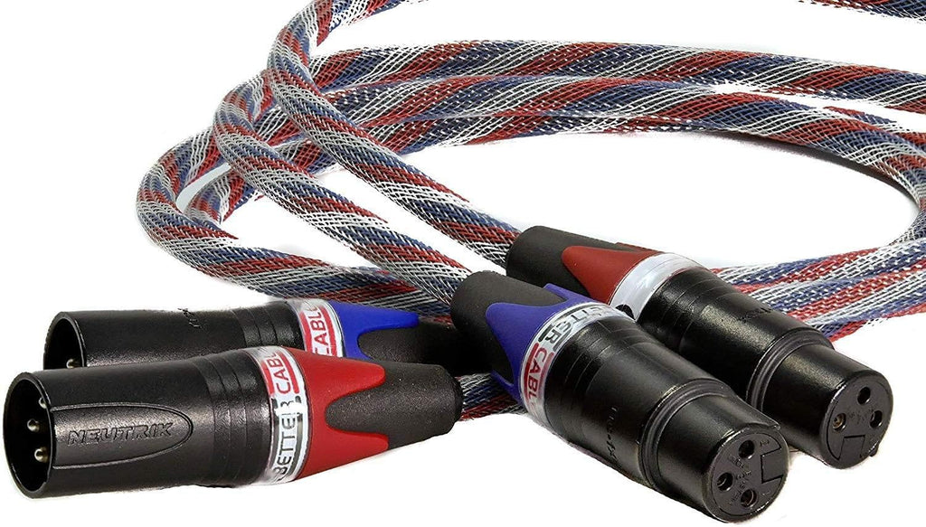 Balanced XLR Audio Cable, 1 meter, Stereo Pair E25462