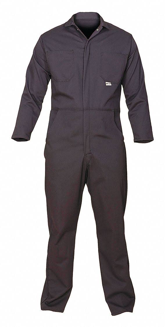 Navy Blue Flame-Resistant Coverall E196