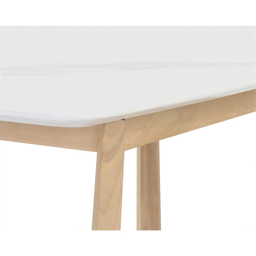 70.5" Wood & Faux Marble Dining Table K82940